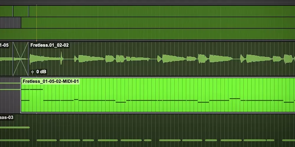 Conversión de audio a MIDI en Pro Tools Artist