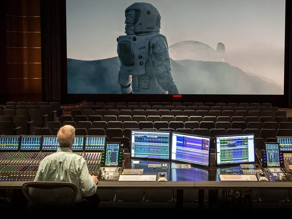 Sala de mezcla para cine con Pro Tools