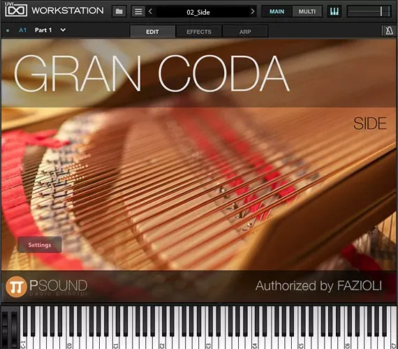 Posiciones de microfono de Gran Coda: Close, Side y Binaural