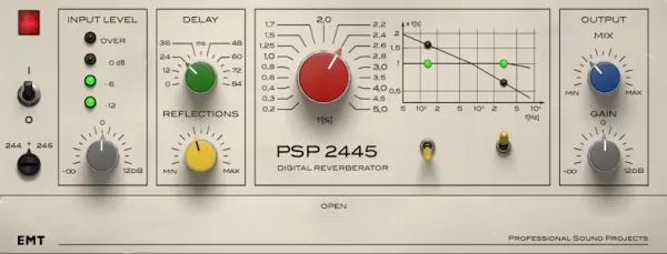 PSP 2445 EMT: reverb vintage inspirado en el EMT 244 y 245