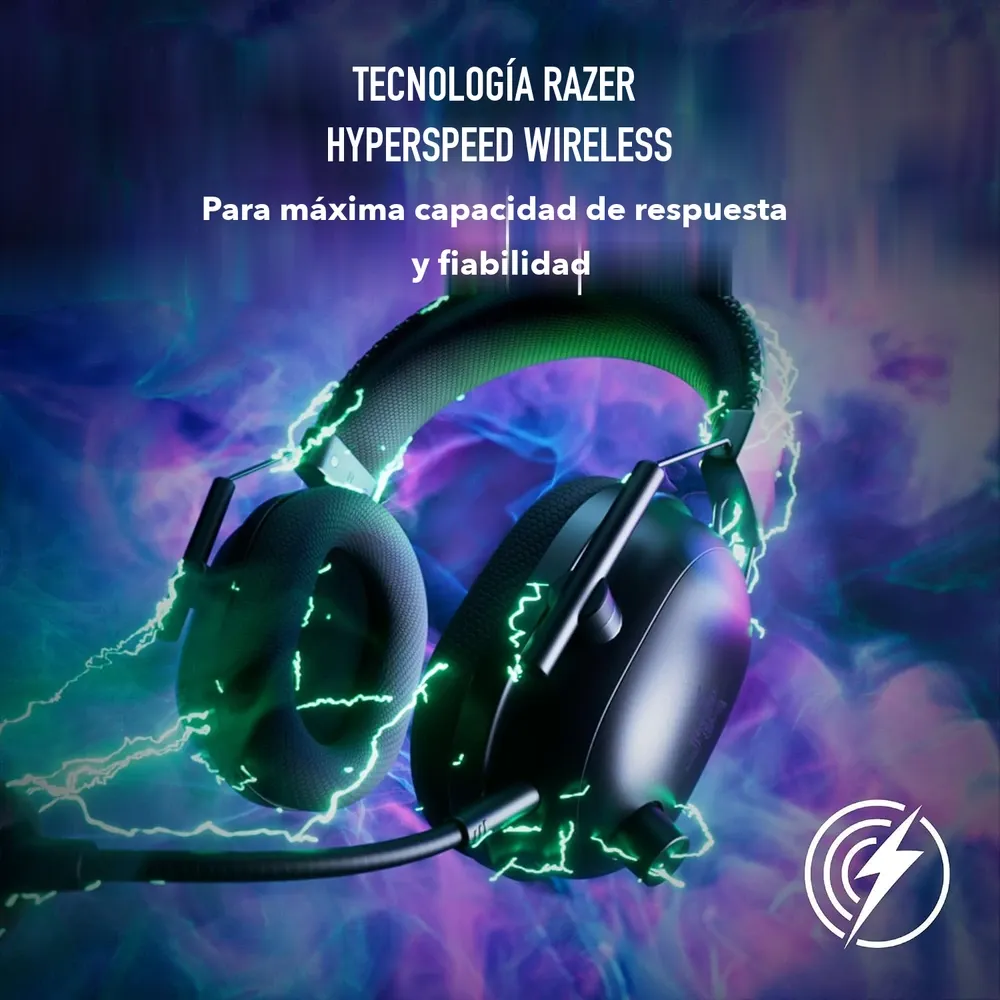 Tecnología Razer HyperSpeed Wireless: conexión de 2,4 GHz de máxima respuesta