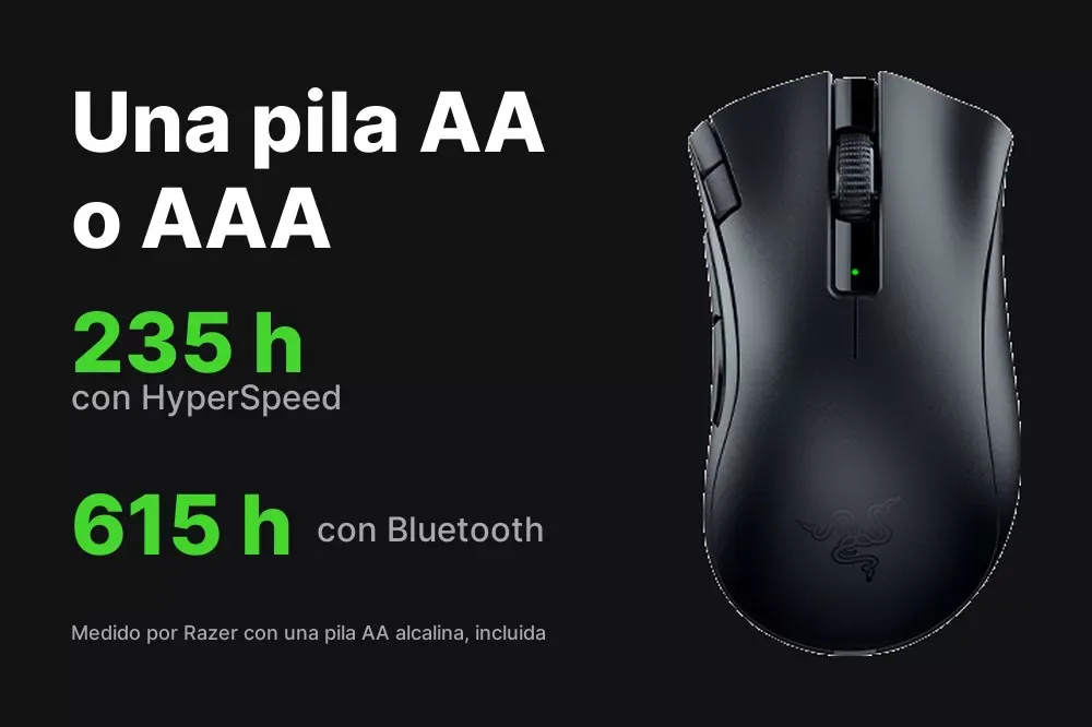 Panel de la batería del Razer DeathAdder V2 X HyperSpeed
