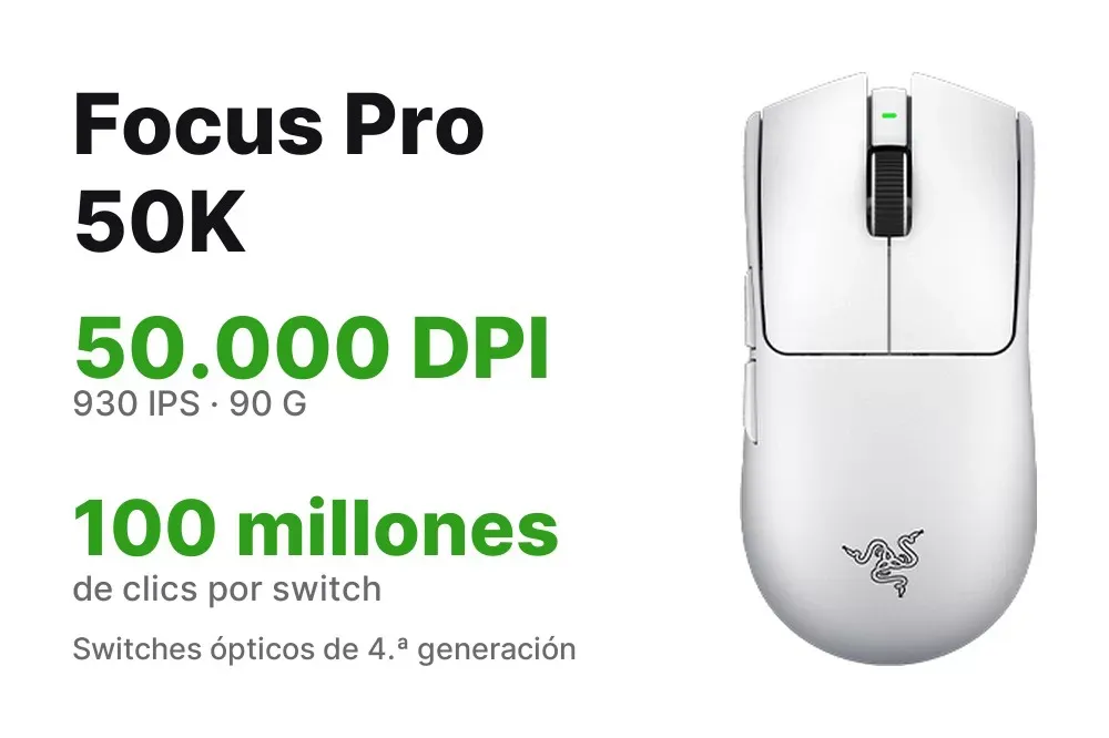 Panel del sensor del Razer Viper V4 Pro blanco