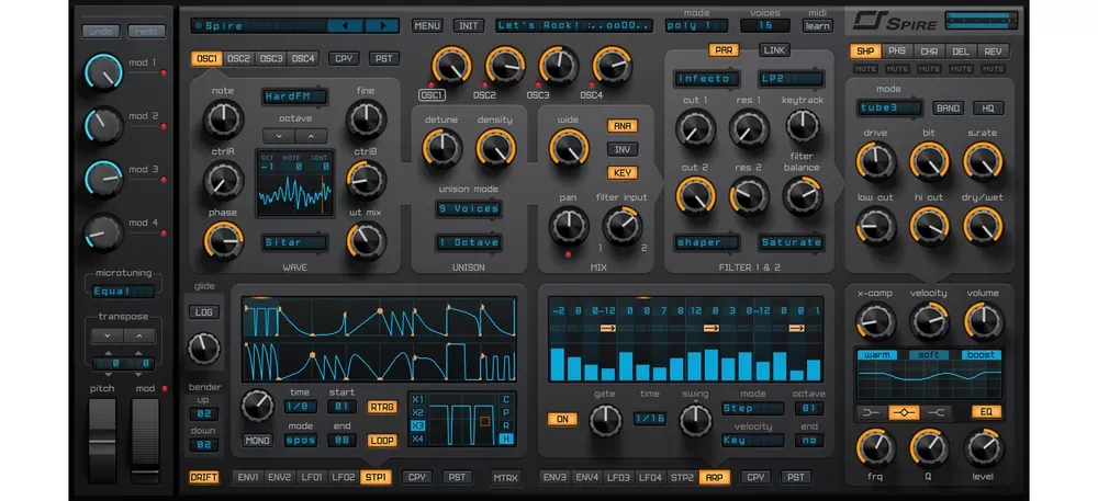 Reveal Sound Spire sintetizador polifónico híbrido
