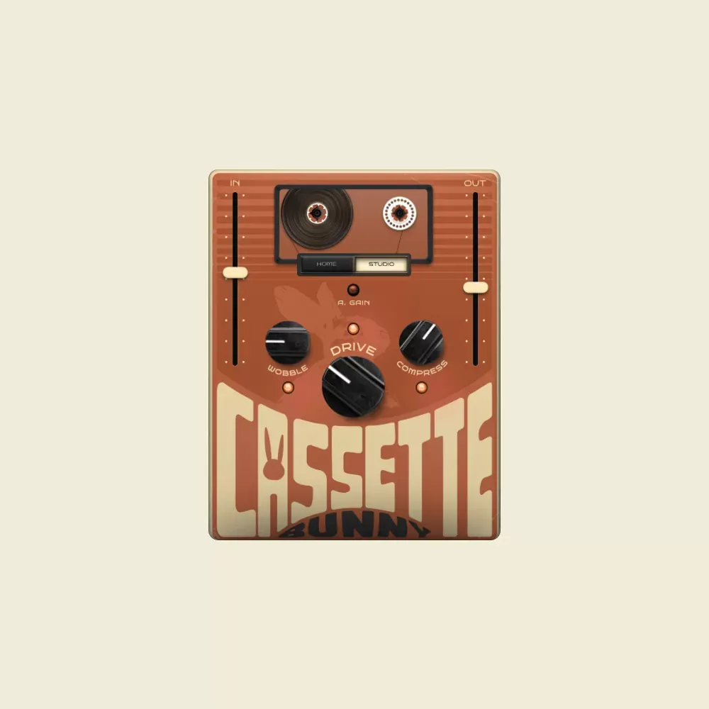 Plug-in Safari Pedals Cassette Bunny de emulación de cassette lo-fi con los modos Home y Studio