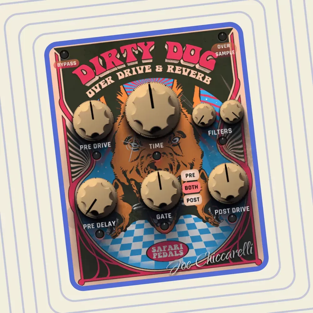 Safari Pedals Dirty Dog Reverb, desarrollado en colaboración con el productor Joe Chiccarelli