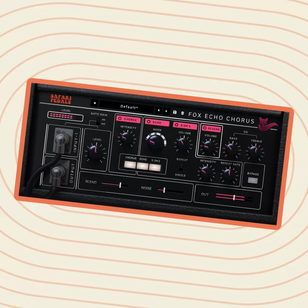 Safari Pedals Fox Echo Chorus, plug-in de eco de cinta y chorus vintage