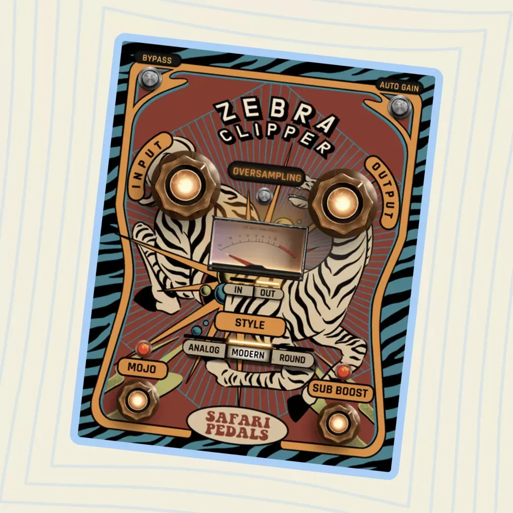 Safari Pedals Zebra Clipper mostrando el selector de los tres estilos de clipping