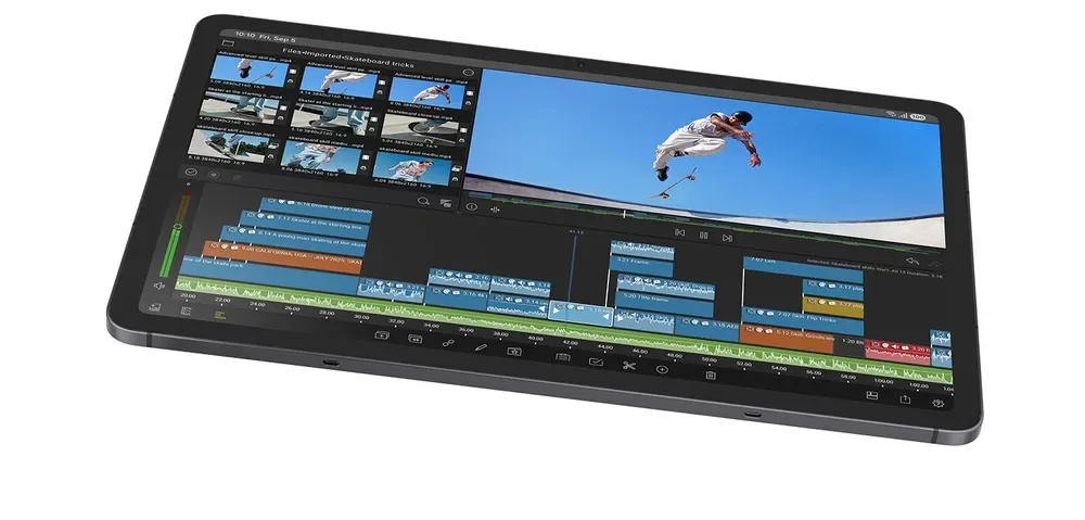 Edición de video en la Galaxy Tab S11 con 12 GB de memoria