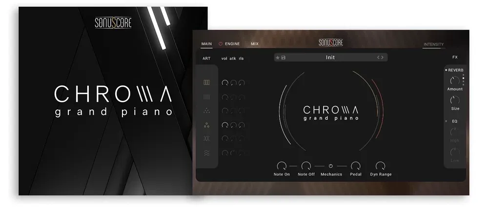 Interfaz de Chroma Grand Piano del Chroma Bundle de SonuScore