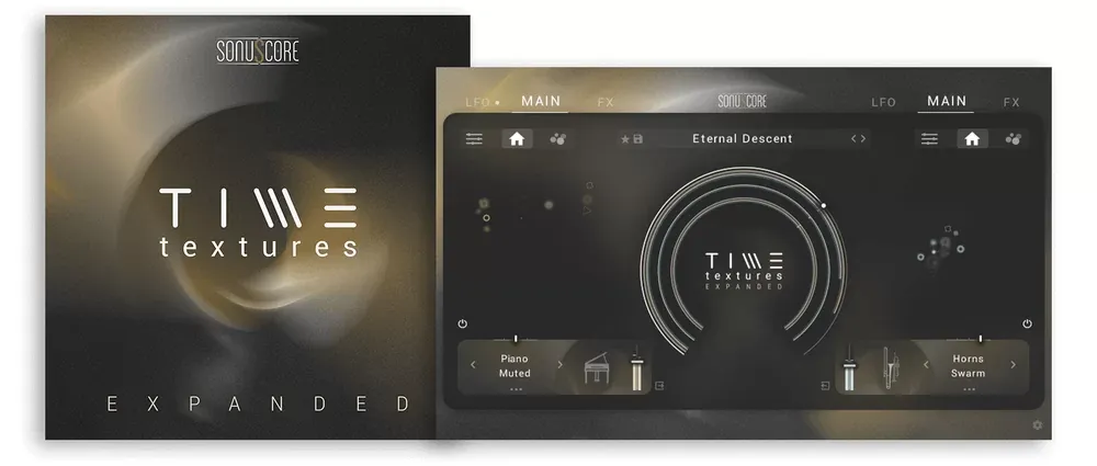 Interfaz de Time Textures Expanded del Modern Cinematic Textures Bundle de SonuScore