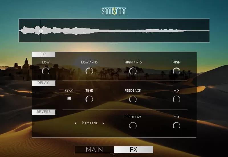 Página FX de Moroccan Vocal Phrases de SonuScore