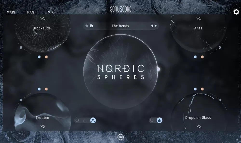 Pagina principal de Nordic Spheres de SonuScore