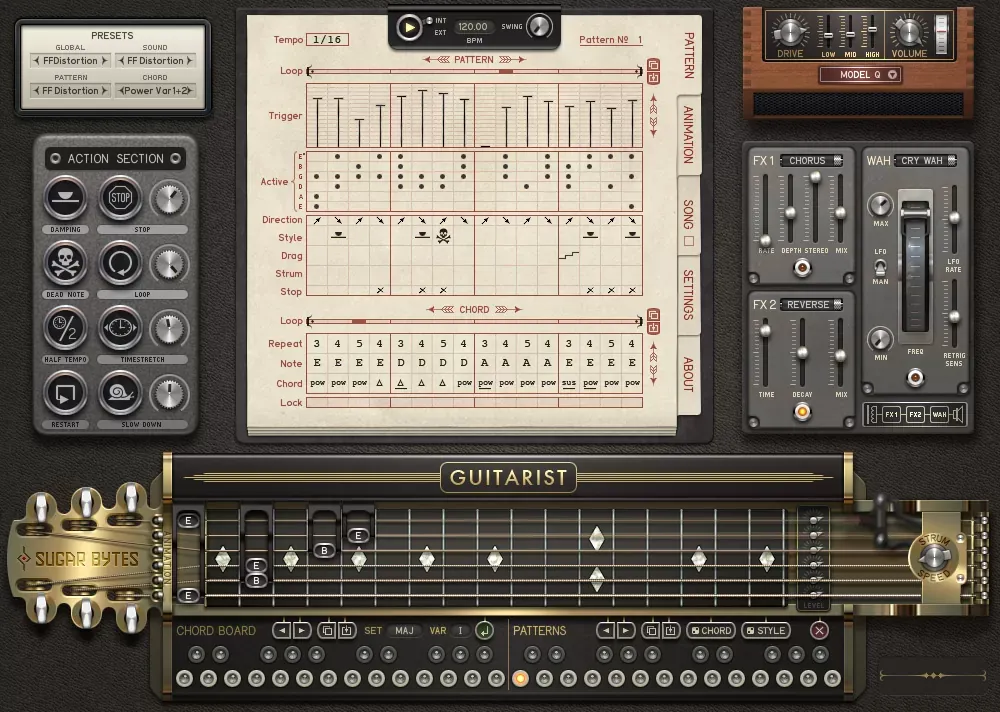 Sugar Bytes Guitarist guitarra virtual