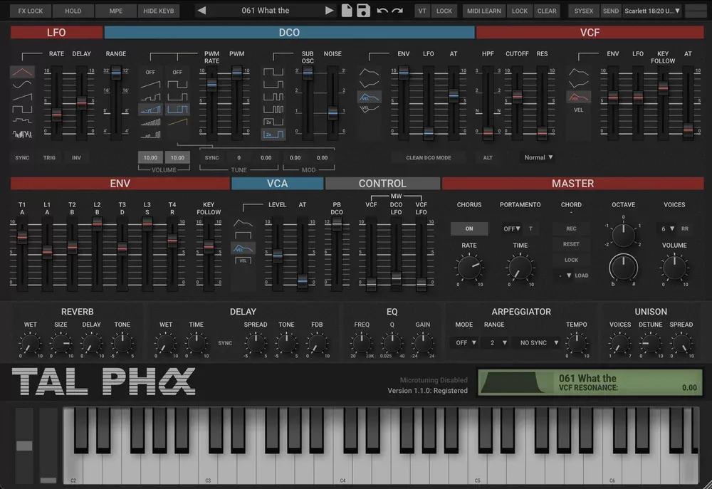El sonido del Alpha Juno, con flexibilidad moderna