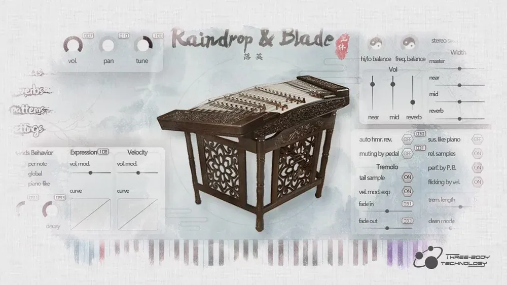 Vibrato, glissando y efectos de Raindrop & Blade