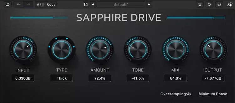Interfaz de Sapphire Drive de ThreeBodyTech