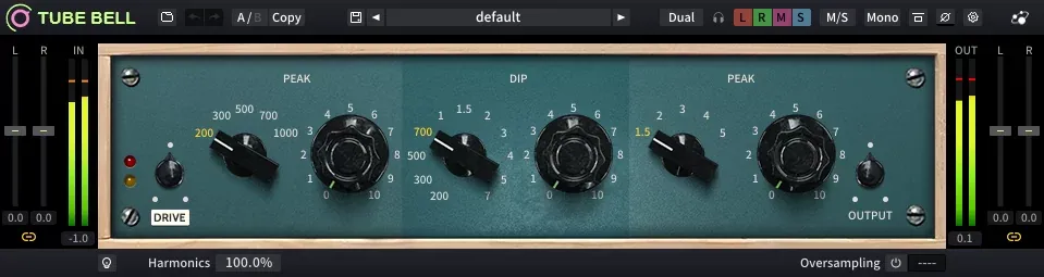 Tube Bell interfaz