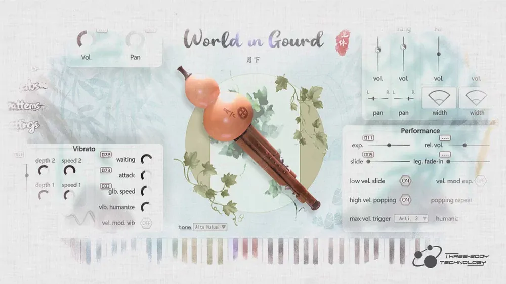 Articulaciones y legato de World in Gourd