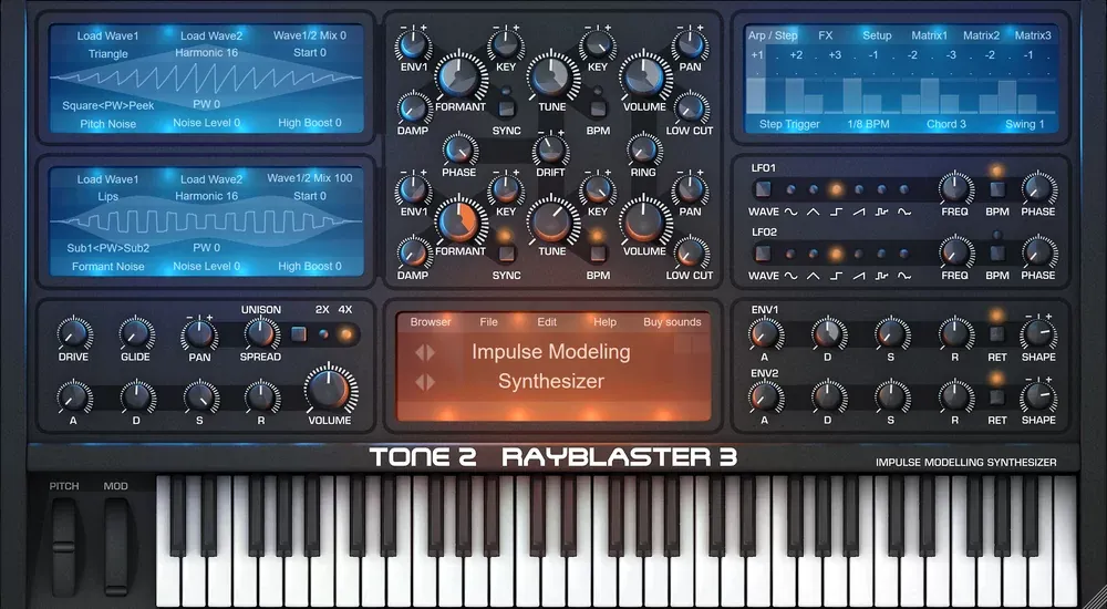 Interfaz de RayBlaster 3
