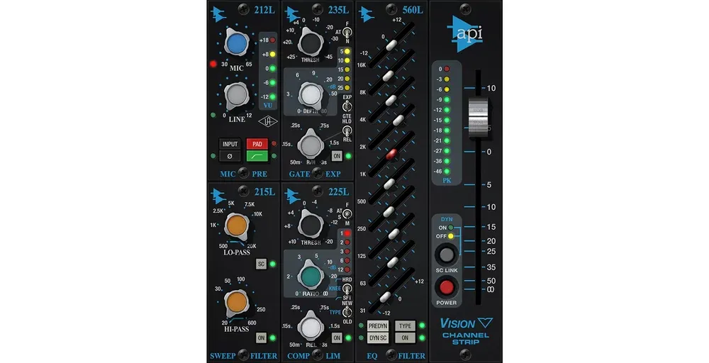 Universal Audio UAD API Vision Channel Strip Collection – Canal de Consola
