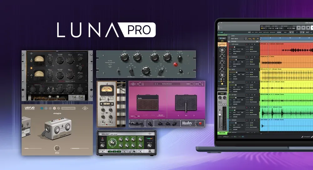 Universal Audio UAD LUNA Pro Bundle 2 – Suite de Producción para LUNA con Plug-ins UAD