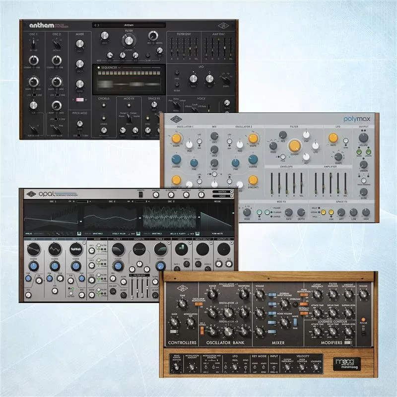 Universal Audio UAD Synth Collection – Colección de 4 Sintetizadores