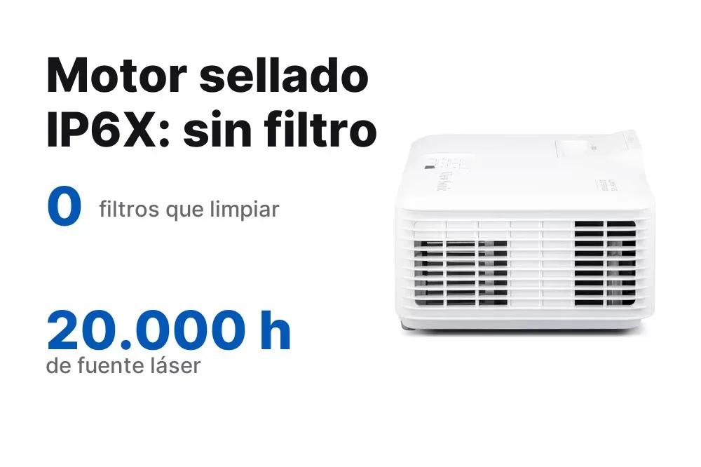 Motor sellado IP6X del ViewSonic LSD400W