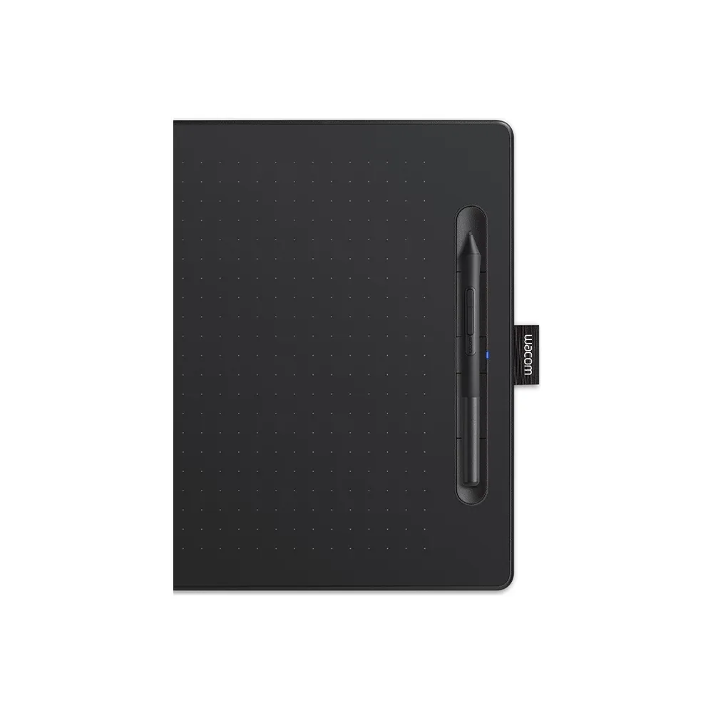 Lápiz Wacom Pen 4K guardado en el borde de la tableta