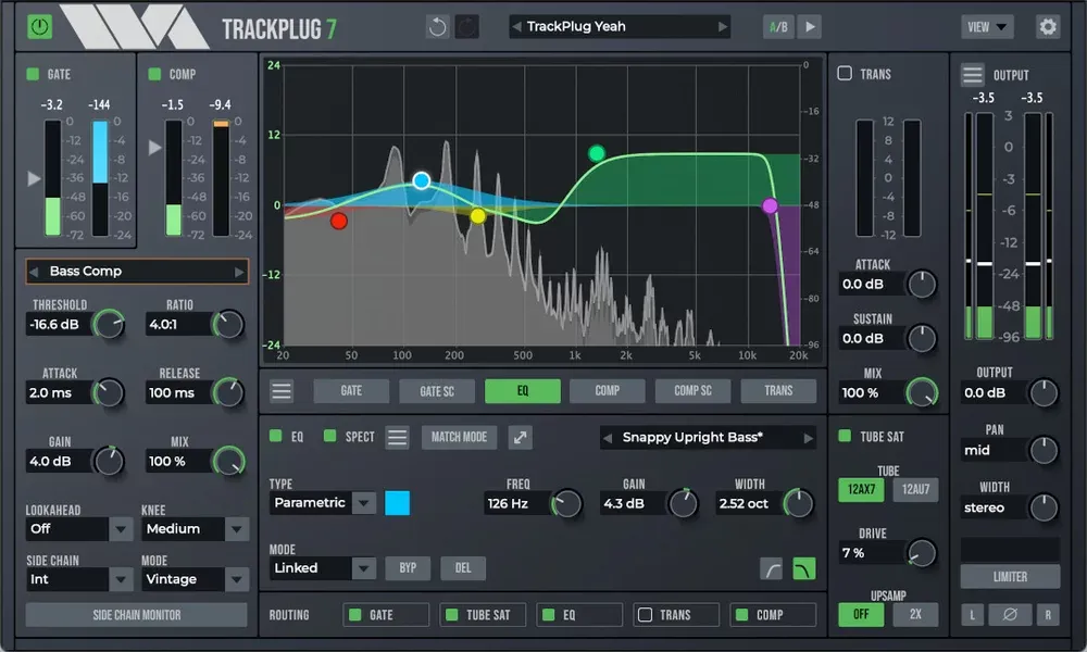 Wave Arts TrackPlug 7 – Channel Strip con EQ, Dinámica y Saturación de Tubo