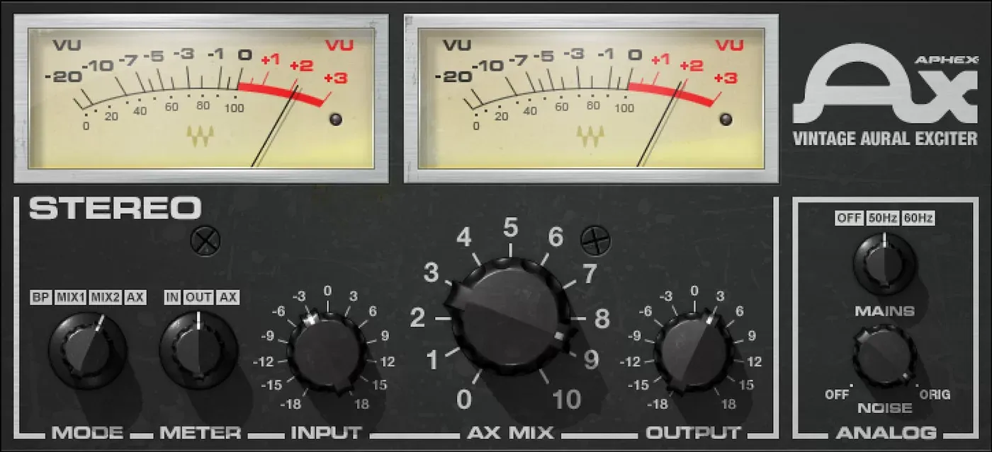 Waves Aphex Vintage Aural Exciter interfaz del plugin