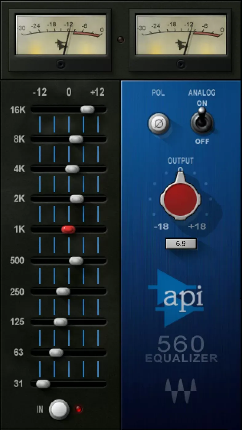 Waves API 560 interfaz del plugin