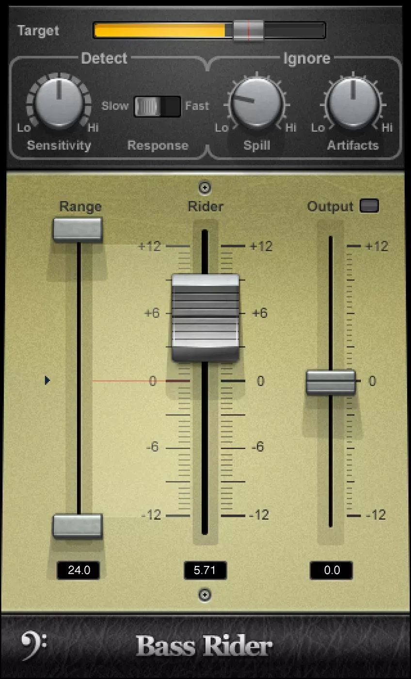 Waves Bass Rider interfaz del plugin