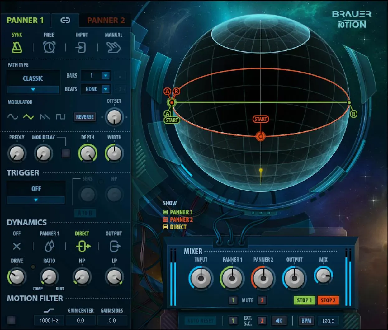 Waves Brauer Motion interfaz del plugin