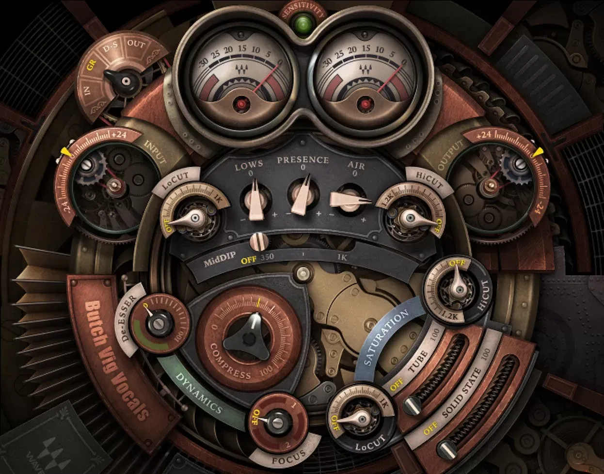 Waves Butch Vig Vocals interfaz del plugin