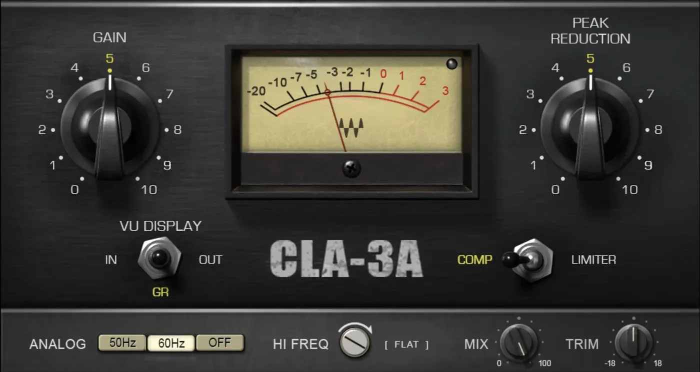 Waves CLA-3A Compressor / Limiter interfaz del plugin