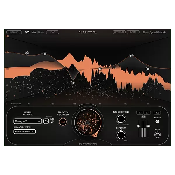 Waves Clarity Vx DeReverb Pro interfaz del plugin