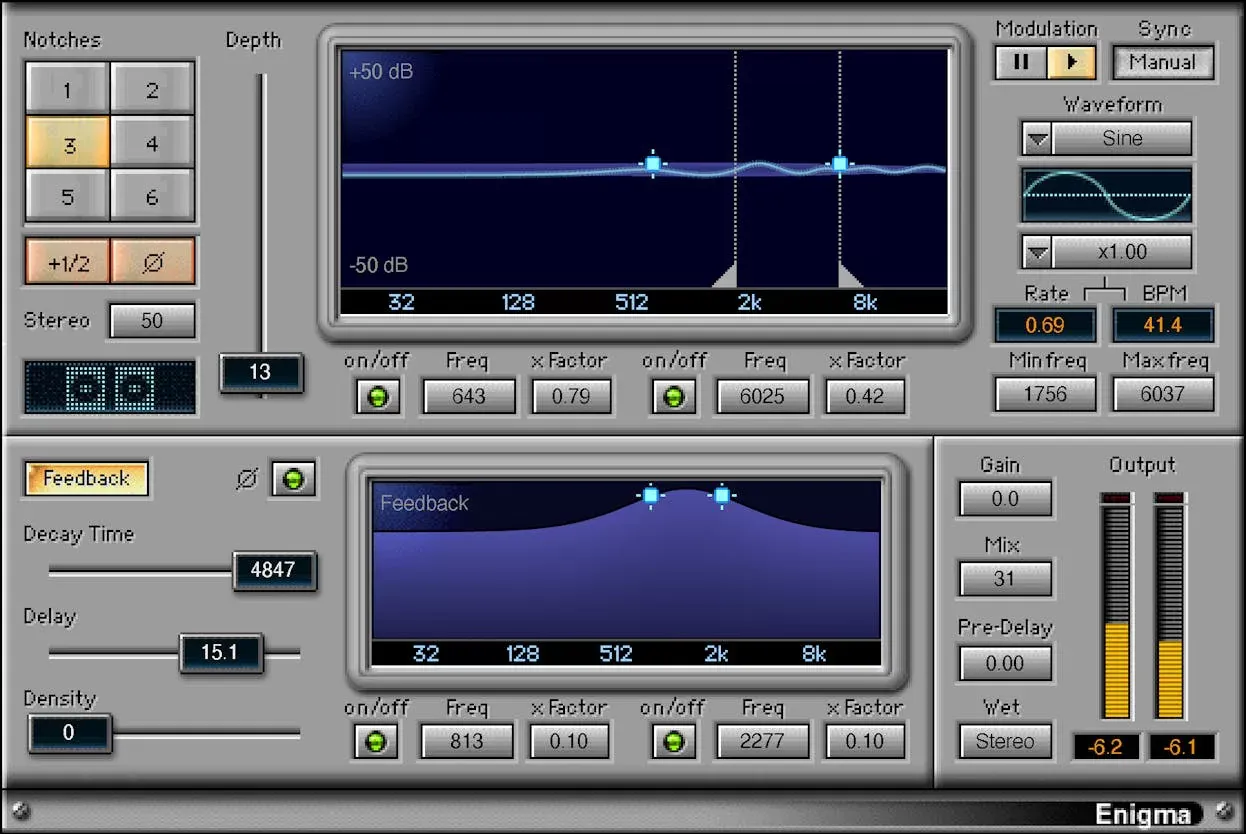 Waves Enigma interfaz del plugin