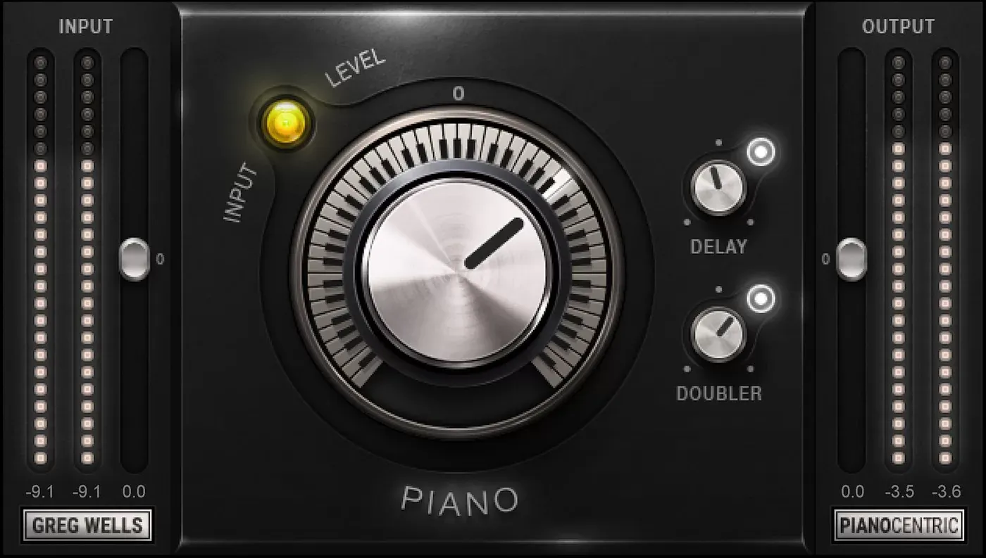 Waves Greg Wells PianoCentric interfaz del plugin