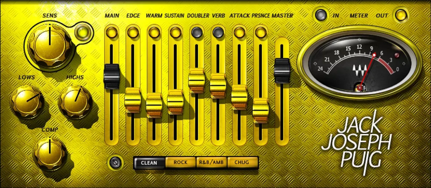 Waves JJP Guitars interfaz del plugin