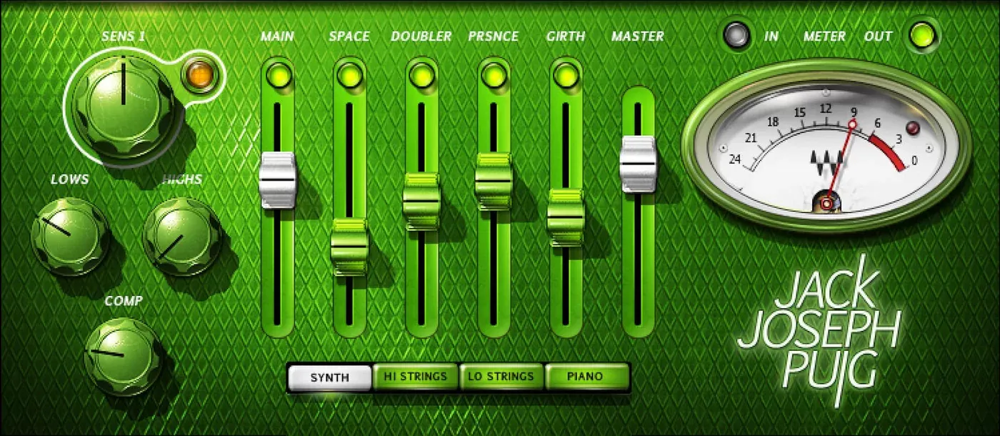 Waves JJP Strings & Keys interfaz del plugin