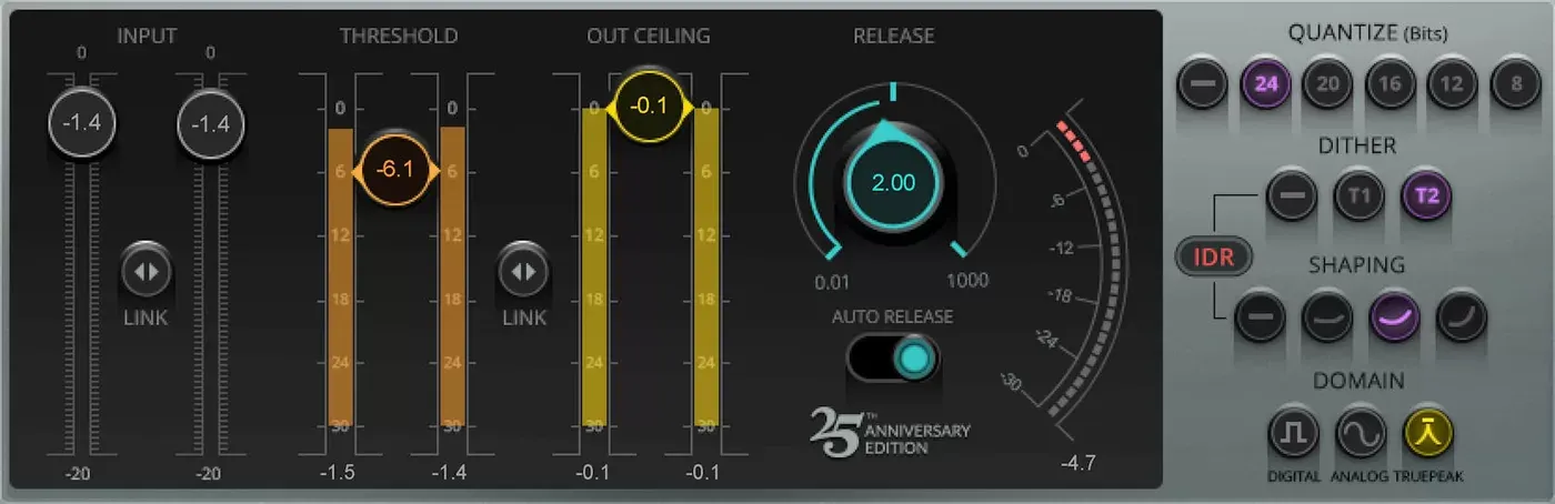 Waves L1 Ultramaximizer interfaz del plugin