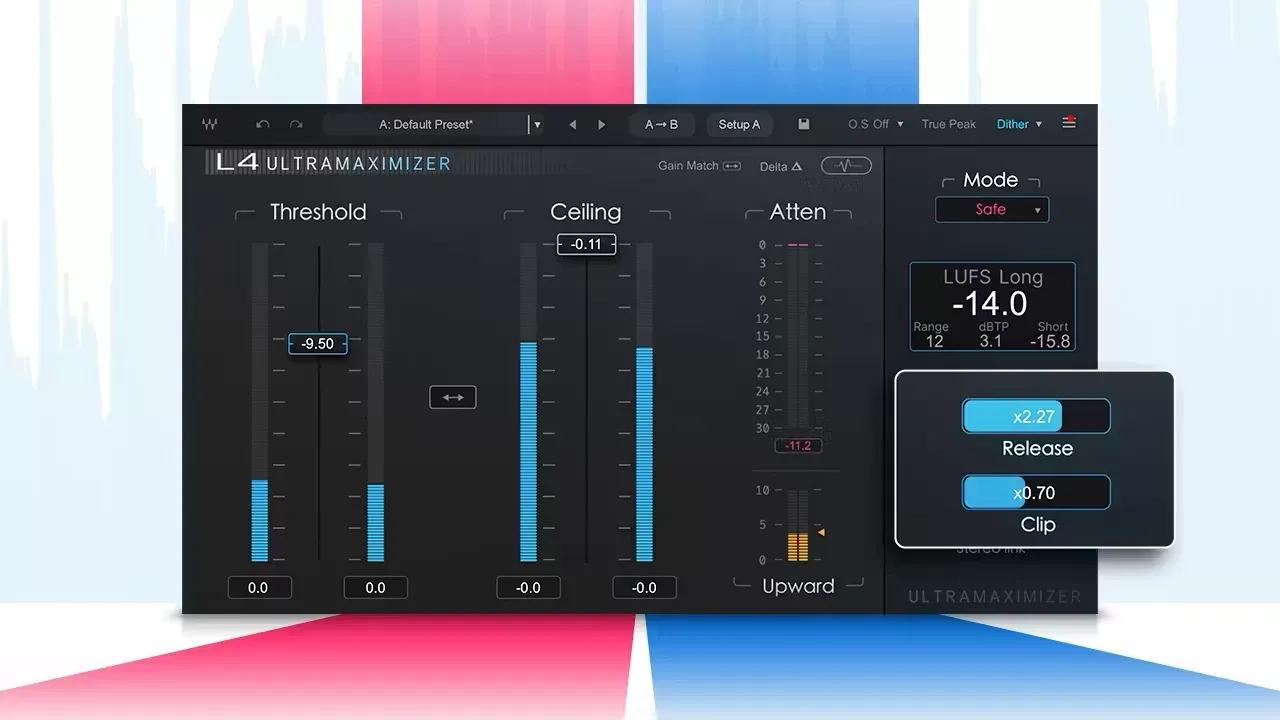 Clipper y Release adaptativos del Waves L4