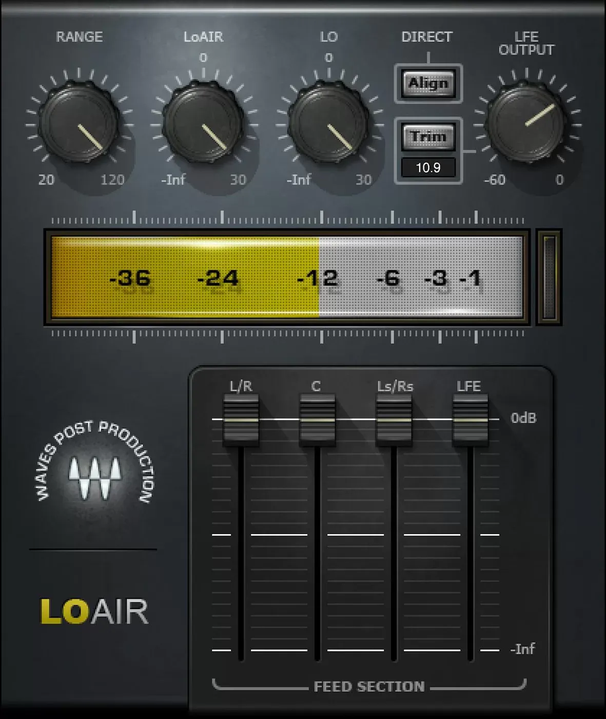 Waves LoAir interfaz del plugin