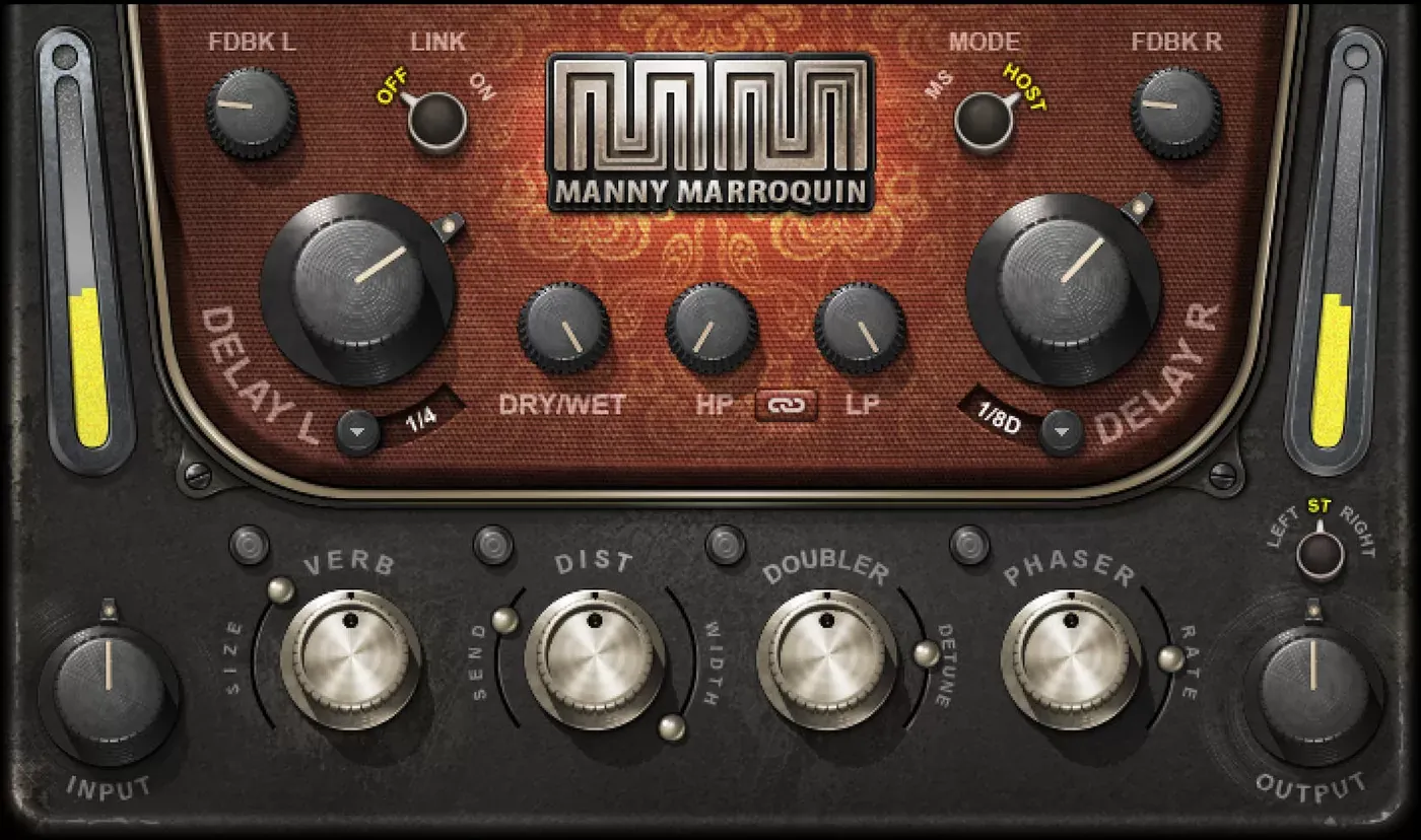 Waves Manny Marroquin Delay interfaz del plugin