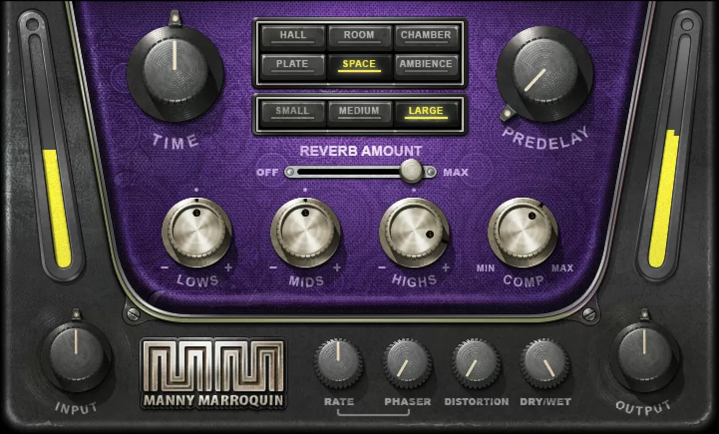 Waves Manny Marroquin Reverb interfaz del plugin