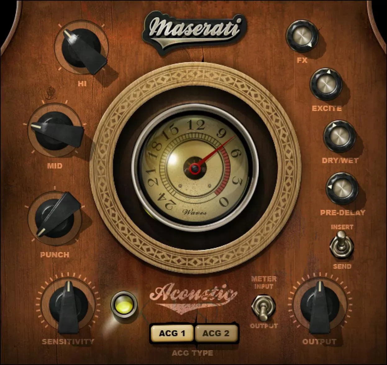 Waves Maserati ACG interfaz del plugin