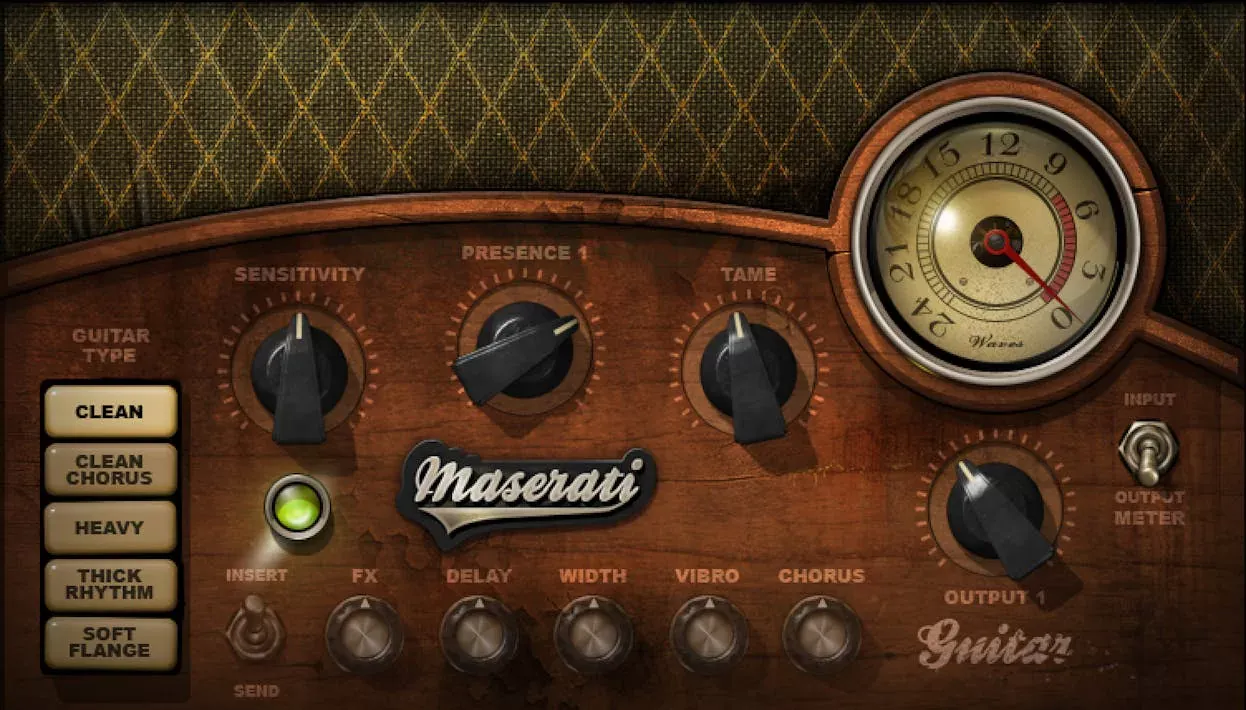 Waves Maserati GTi interfaz del plugin