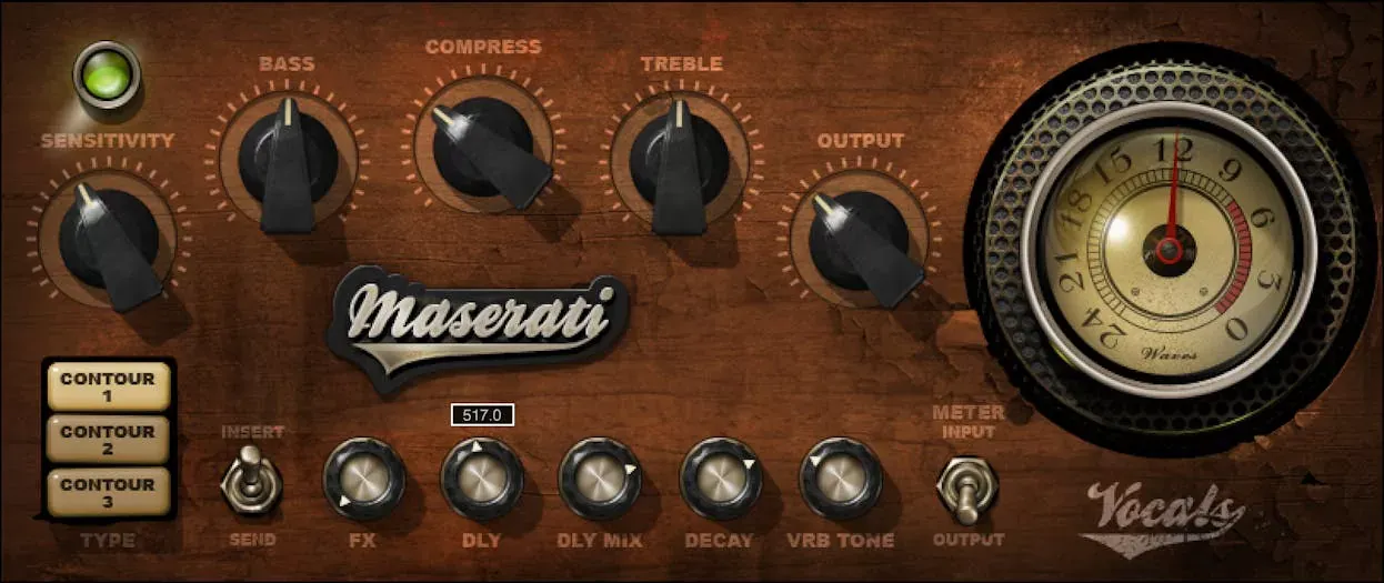 Waves Maserati VX1 interfaz del plugin