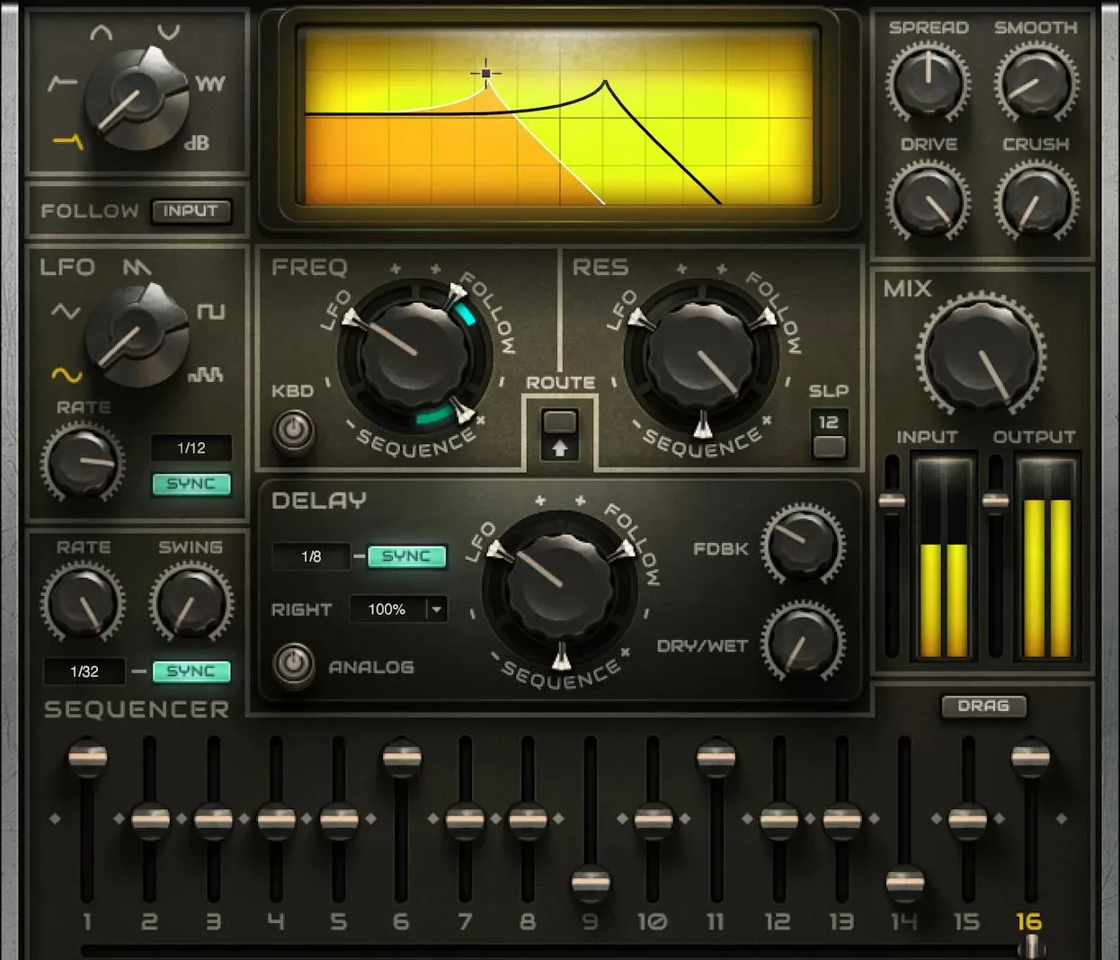 Waves MetaFilter interfaz del plugin